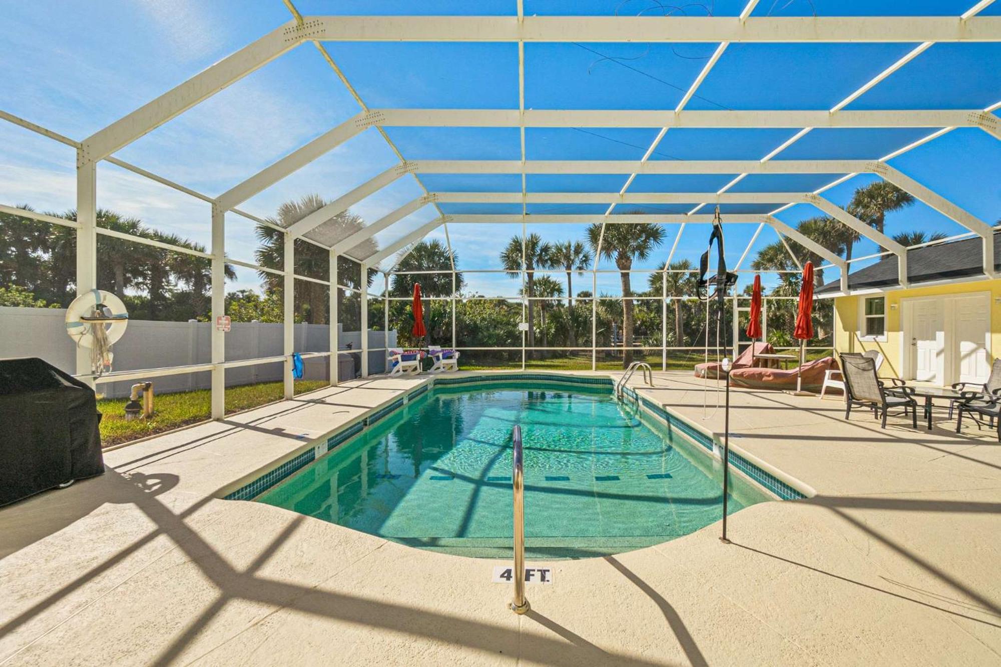 Flagler Beach Bed And Breakfast Pool Bbq Suite Екстериор снимка
